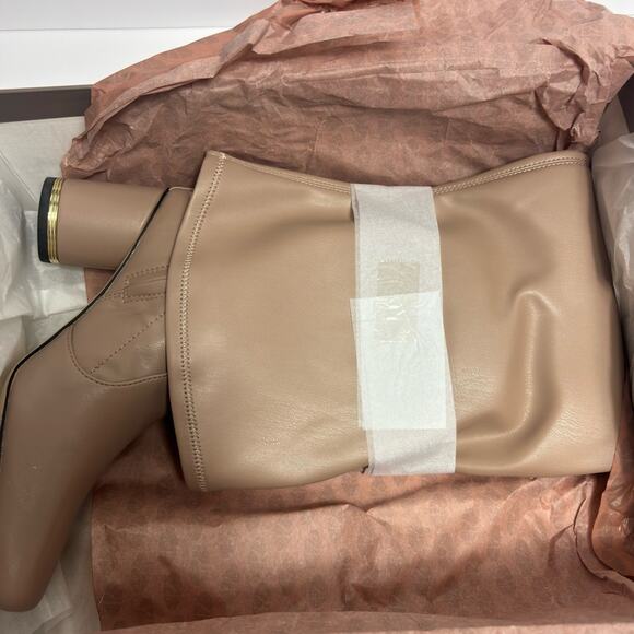 FRANCO SARTO PISABOOT TAUPE HEEL BOOTS WOMEN SIZE 6.5 WIDE CALF BRAND NEW - Picture 12 of 12